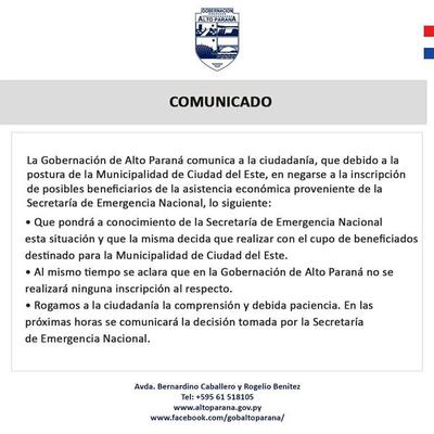En plena crisis, Prieto y Vaesken se niegan a realizar inscripciones para subsidio de la SEN