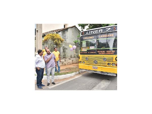 Bus para zonas de Lambaré sin servicio