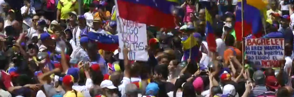 Marcharon contra Maduro a pesar de amenazas de la Policía - ADN Paraguayo