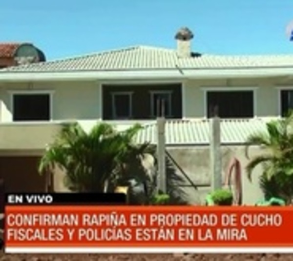 Confirman 'rapiña' a bienes de Cucho, investigan a policías y fiscales - Paraguay.com