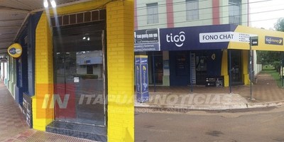 CNEL. BOGADO: VIOLENTO HURTO A LOCAL COMERCIAL EN PLENO CENTRO.