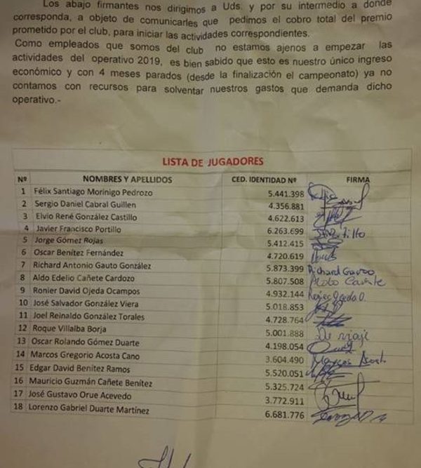 Jugadores de 3 Corrales no se presentarán hasta tanto se salde deuda