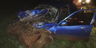EDELIRA: 3 LESIONADOS EN VIOLENTO ACCIDENTE SOBRE LA RUTA 14- 18.