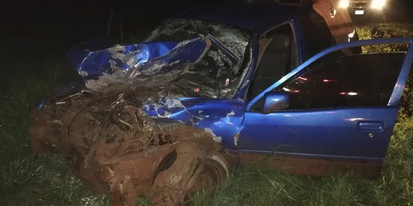 EDELIRA: 3 LESIONADOS EN VIOLENTO ACCIDENTE SOBRE LA RUTA 14- 18.