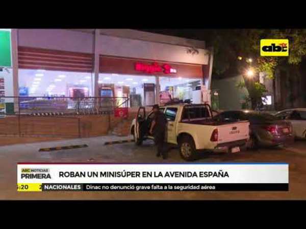 Roban un minisúper en la avenida España - Tv - ABC Color