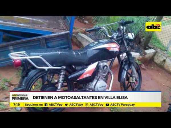 Detienen a motoasaltante en Villa Elisa - Tv - ABC Color