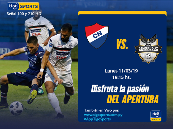 Nacional recibe a General Díaz en la Visera