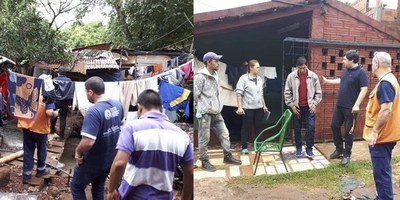 AFECTADOS DEL TEMPORAL RECIBEN AYUDA DE GOBERNACIÓN Y SEN