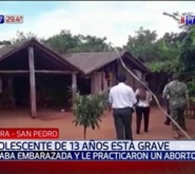 Adolescente de 13 años quedó en estado delicado tras aborto casero - Paraguay.com
