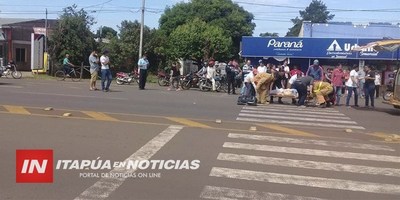 CARMEN DEL PNÁ: CAMIONETA CHOCA CONTRA PEATÓN SOBRE LA RUTA 1.
