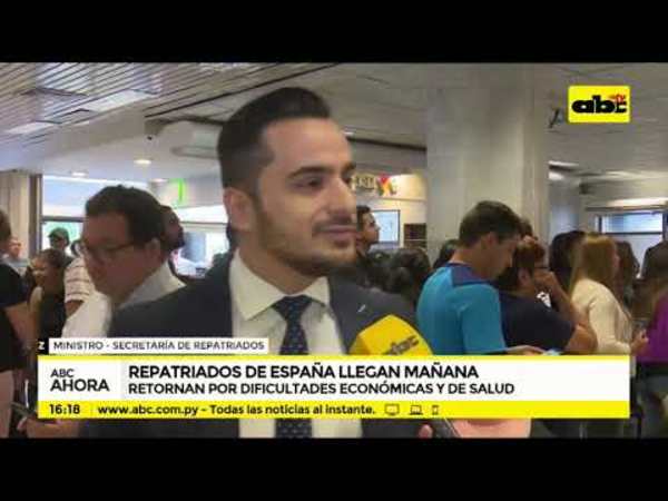 Repatriados de España llegan mañana - Tv - ABC Color