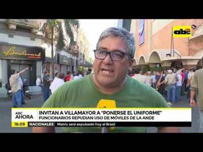 Invitan a Villamayor a “ponerse uniforme” - Tv - ABC Color