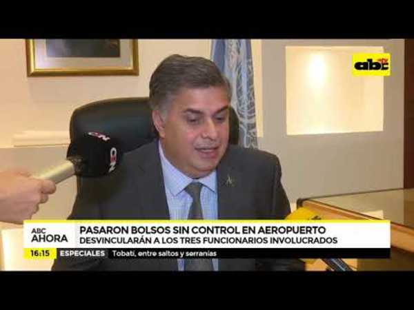 Pasaron bolsos sin control en aeropuerto - Tv - ABC Color