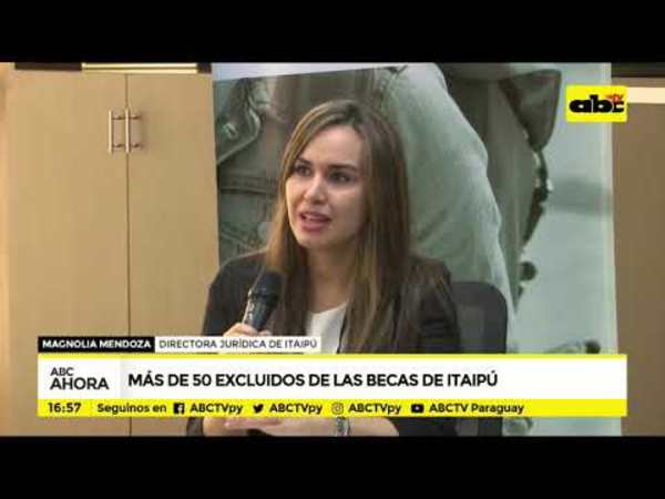 Más de 50 excluidos de las becas de Itaipú - Tv - ABC Color
