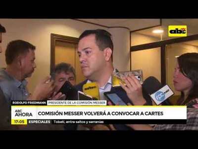 Comisión Messer volverá a convocar a Cartes - Tv - ABC Color