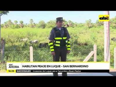 Habilitan peaje en Luque-San Bernardino - Tv - ABC Color