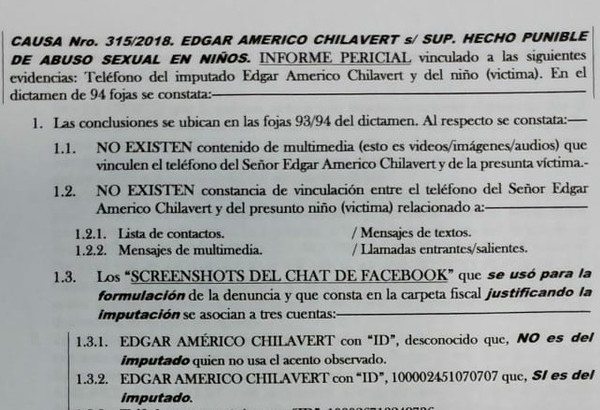 Caso Chilavert: conversación con supuesta víctima fue hecha desde una cuenta falsa, según peritos | Radio Regional 660 AM