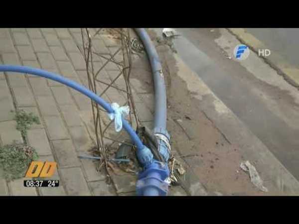 Vecinos reclaman trabajos inconclusos en la zona del “ex metrobus“