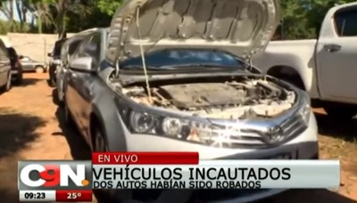 Recuperan vehículos robados, incluso del exterior