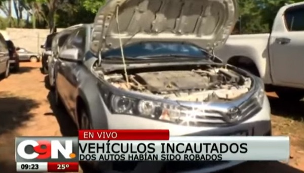 Recuperan vehículos robados, incluso del exterior