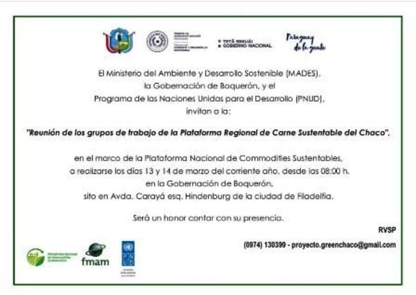 Reunión de Grupos de Trabajo de la Plataforma Regional de Carne Sostenible - Edicion Impresa - ABC Color