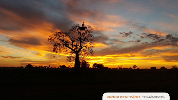 Una bella imagen del Chaco es la ganadora del concurso “Atardecer en Paraguay” de banco Itaú