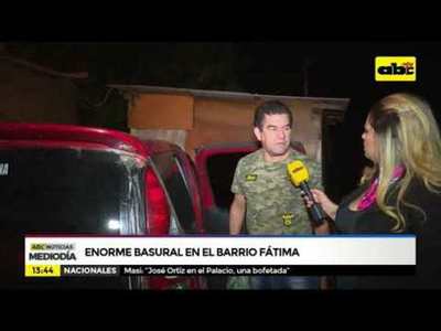 Enorme basural en el barrio Fátima - Tv - ABC Color
