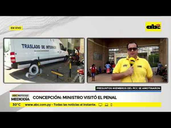Concepción: Ministro visitó penal - Tv - ABC Color
