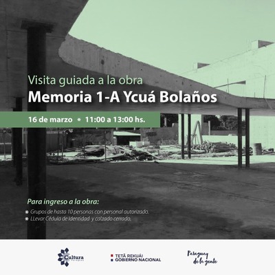 Realizarán visita guiada a obras del Memorial 1-A | .::Agencia IP::.