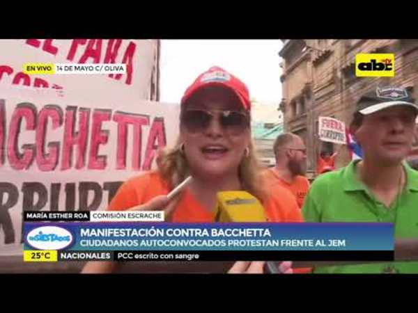 Manifestaciones frente al JEM - Tv - ABC Color