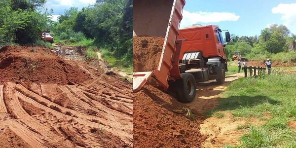 A PESAR DEL MAL TIEMPO, EL MOPC CONTINÚA CON SUS LABORES EN ITAPÚA