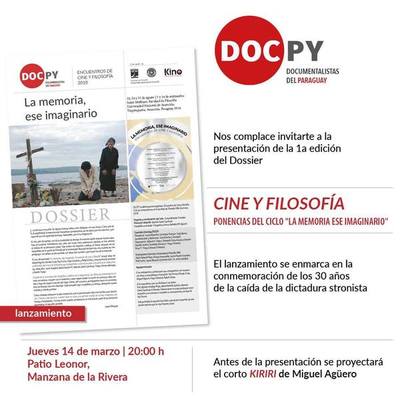 Docpy lanza publicación sobre cine y filosofía | .::Agencia IP::.
