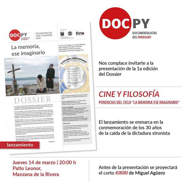 Docpy lanza publicación sobre cine y filosofía | .::Agencia IP::.