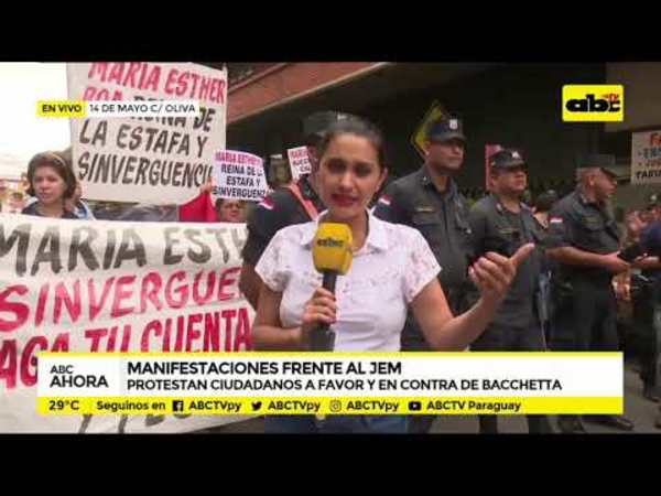 Manifestaciones frente al JEM - Tv - ABC Color