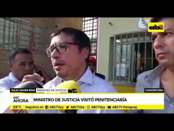 Ministro de justicia visitó penitenciaría - Tv - ABC Color