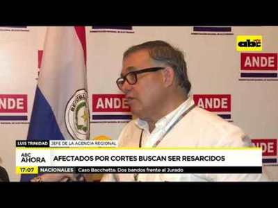 Afectados por cortes buscan ser resarcidos - Tv - ABC Color