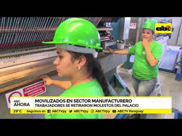 Movilizados en sector manufacturero - Tv - ABC Color