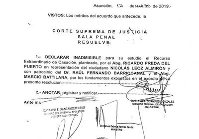 Nicolás Leoz está a un paso de ser extraditado a EEUU
