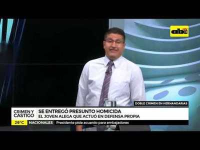 Se entregó presunto homicida - Tv - ABC Color