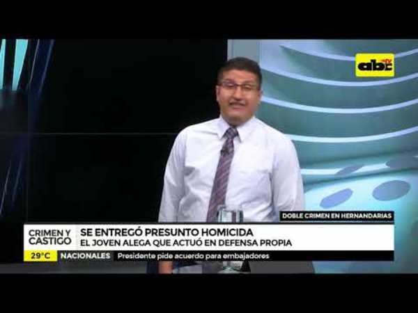 Se entregó presunto homicida - Tv - ABC Color