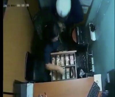 Difunden imágenes de asalto a una cooperativa