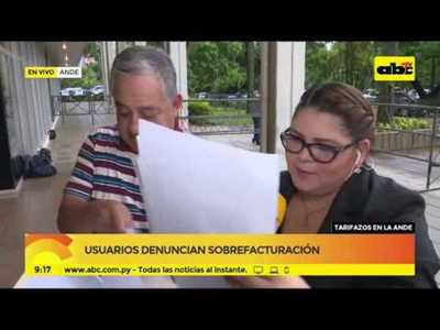 Usuarios de ANDE denuncian sobrefacturación - Tv - ABC Color