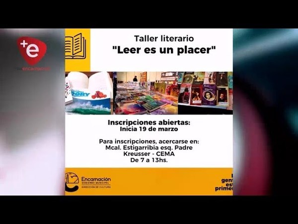 Inscripciones abiertas para el taller literario