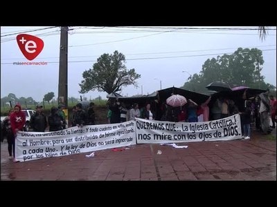 SIN TECHOS RECLAMAN TIERRAS: OCUPAN TERRENO QUE ES PROPIEDAD DEL VERBO DIVINO