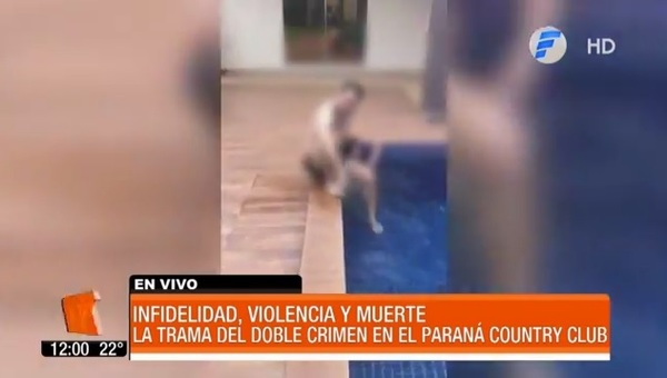 Revelan video de infidelidad en caso de doble crimen en el country