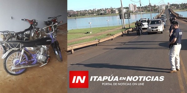 POLICÍA DE ITAPÚA INCAUTÓ 21 MOTOCICLETAS EN CONTROL RUTINARIO.