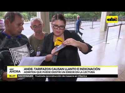 ANDE: Tarifazos causan llanto e indignación - Tv - ABC Color
