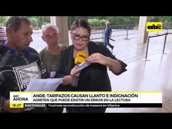 ANDE: Tarifazos causan llanto e indignación - Tv - ABC Color