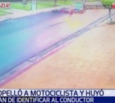 Buscan a sujeto que atropelló a motociclista y huyó de la escena - Paraguay.com