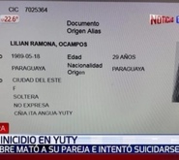 Hombre asesina a puñaladas a su pareja - Paraguay.com